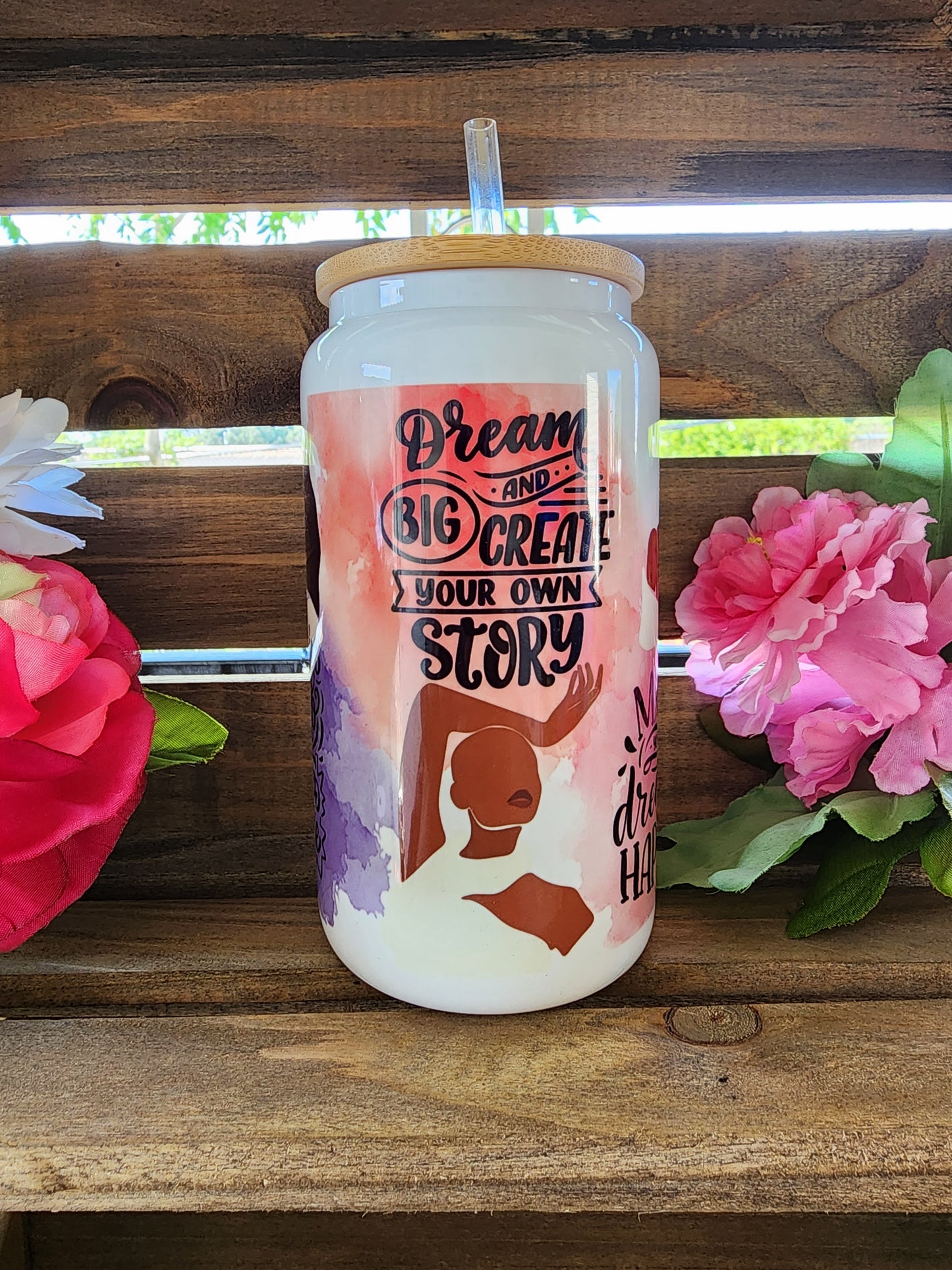 Black Girl Magic Xennial Beercan Glass 16oz Tumbler