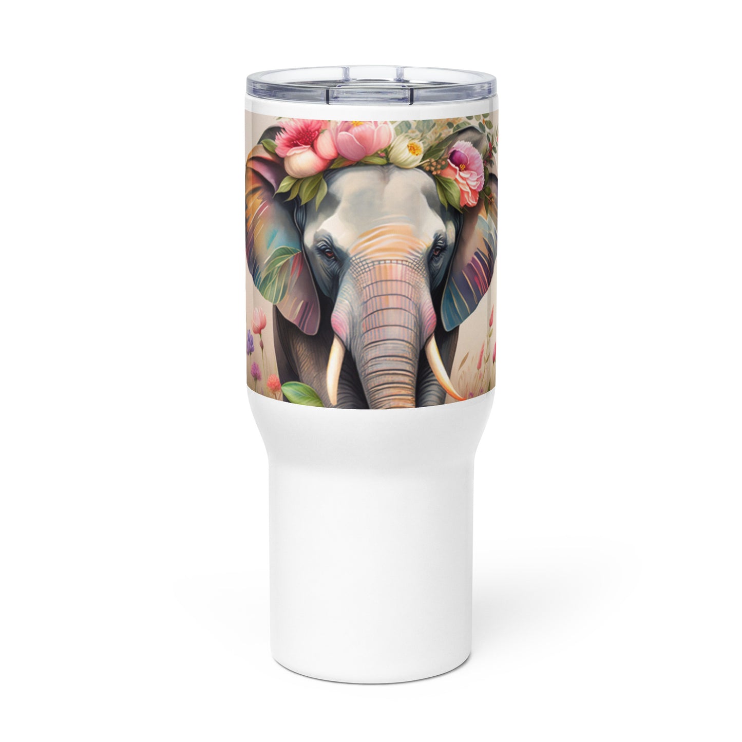 Bubbles with Flowers Travel Mug