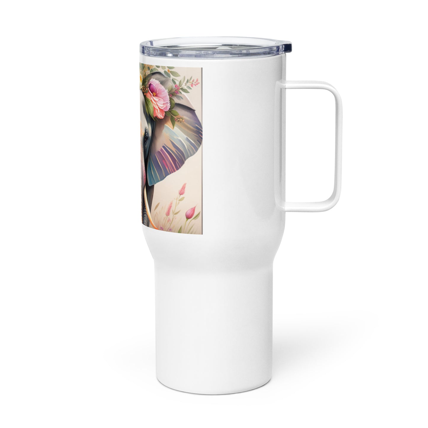 Bubbles with Flowers Travel Mug