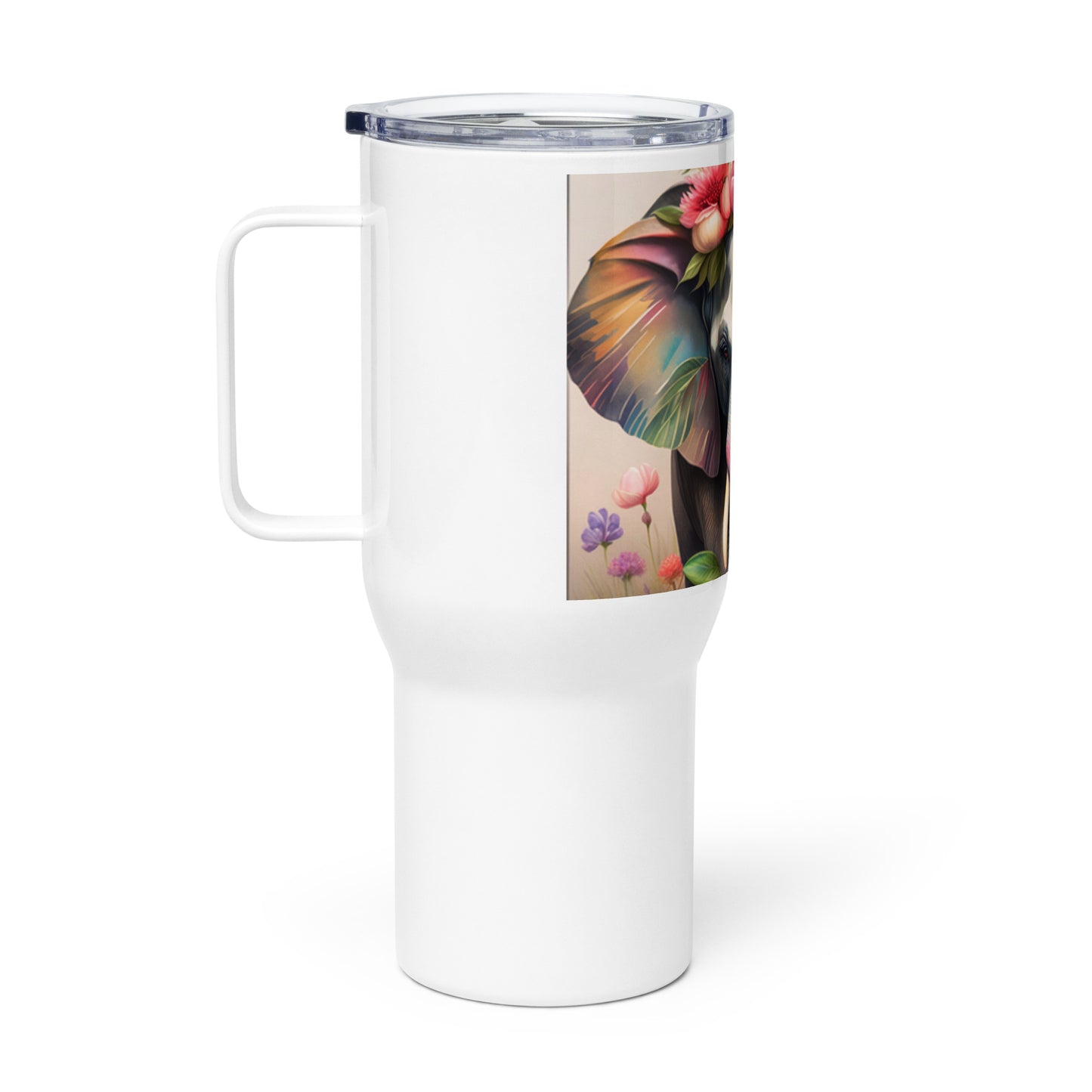 Bubbles with Flowers Travel Mug